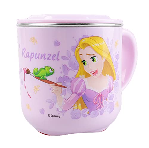 Disney Princess Rapunzel Tangled Durable ABS Edelstahlbecher mit Deckel, 250 ml von Everyday Delights