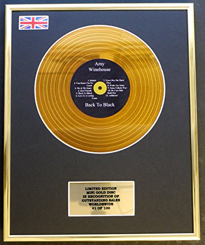 AMY WINEHOUSE / MINI GOLD DISC DISPLAY / LIMITIERTE AUFLAGE / COA / BACK TO BLACK von Everythingcollectible