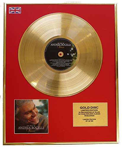 Everythingcollectible Andrea Bocelli Goldene Schallplatte Record Limitierte Edition Vivere von Everythingcollectible