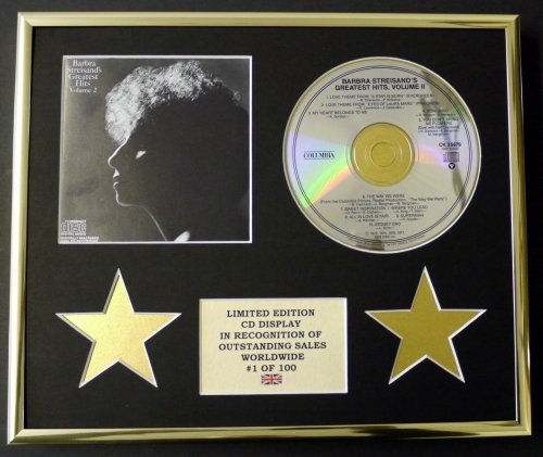 Everythingcollectible Barbra Streisand/CD-Darstellung/Limitierte Edition/COA/Greatest Hits VOL. 2 von Everythingcollectible