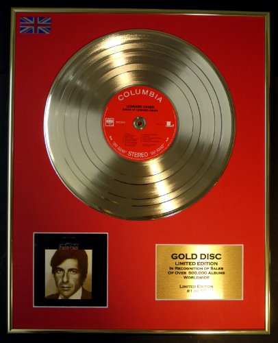 Everythingcollectible Leonard Cohen/Limitierte Edition Goldene Schallplatte/Record/Songs of Leonard Cohen von Everythingcollectible