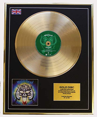 Everythingcollectible Motorhead/Goldene Schallplatte Record Limitierte Edition/Over Kill von Everythingcollectible