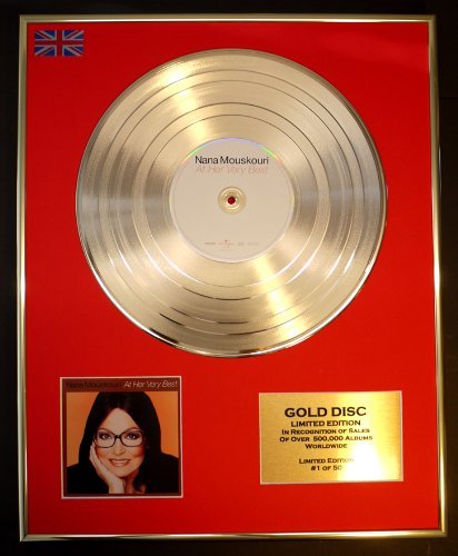 Everythingcollectible Nana MOUSKOURI/Limitierte Edition Goldene Schallplatte/Record/at HER Very Best von Everythingcollectible