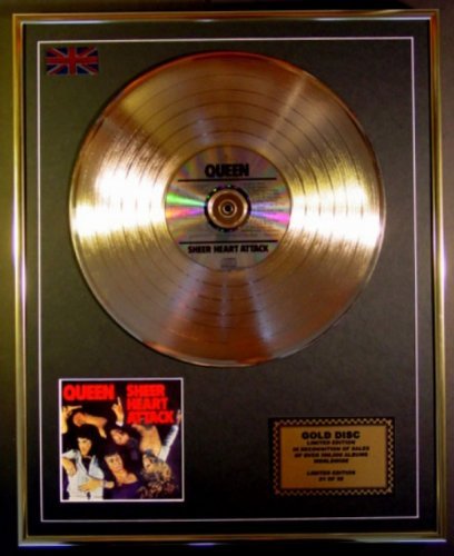 Everythingcollectible Queen/Goldene Schallplatte Record Limitierte Edition/Sheer Heart Attack von Everythingcollectible