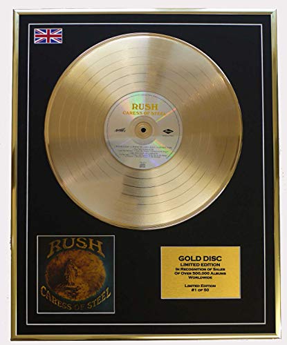 Everythingcollectible Rush/Goldene Schallplatte Record Limitierte Edition/Caress of Steel von Everythingcollectible