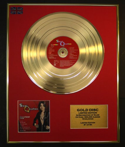 Everythingcollectible Suzi Quatro/Goldene Schallplatte Record Limitierte Edition/Greatest Hits von Everythingcollectible