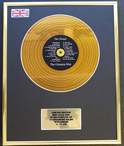 Everythingcollectible The Sweet/Mini Gold Disc Display/Limitierte Auflage/COA / The Greatest Hits von Everythingcollectible