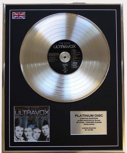 Everythingcollectible ULTRAVOX/Limitierte Edition Platin Schallplatte/THE VOICE - THE BEST OF ULTRAVOX von Everythingcollectible