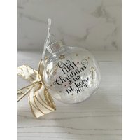 First Home Christbaumkugel 2025 Acryl Weihnachtsanhänger von Everythingcraftyuk