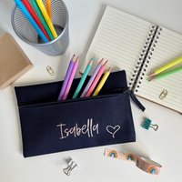 Personalisierte Federmäppchen - Back To School Stationery Addict von Everythingcraftyuk