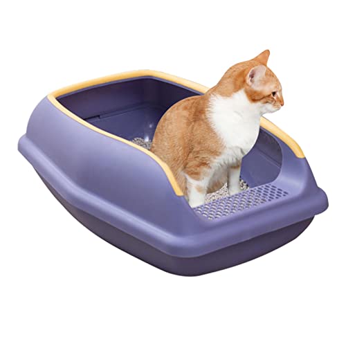 Scoop Open Kitten Toilet Box - Open Top Cats Litter Box | Anti-splashing Cats Litter Pan with Movable Fence, Travel Cat Toilet Box for Kitten Cat Small Pets Scoop Open Kitten Toilet Box - Open Top Cats Litter Box | Anti-splashing Cats Litter Pan with Movable Fence, Travel Cat Toilet Box for Kitten Cat Small Pets von EviKoo