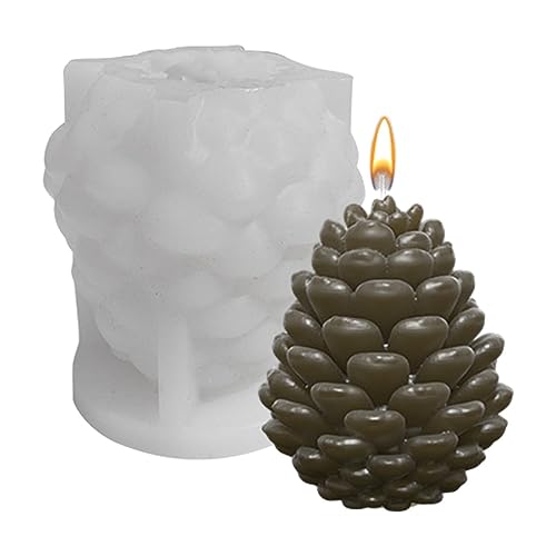 Tannenzapfen-Kerzenform, Harzguss-Silikonformen, Kerzen, 3D-Weihnachts-Tannenzapfen, Epoxid-Formen, Kerzenherstellung, Kunsthandwerk für Heimdekoration von EviKoo