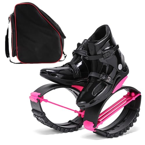 Springschuhe Pink+Schwarze Känguru-Sprungschuhe Mit Aufbewahrungstasche – Sprungschuhe für Sportler Und Schwerere Benutzer – Professionelle Bounce-Fitnessschuhe für Damen Und Herren ( Color : Pink+Bla Springschuhe Pink+Schwarze Känguru-Sprungschuhe Mit Aufbewahrungstasche – Sprungschuhe für Sportler Und Schwerere Benutzer – Professionelle Bounce-Fitnessschuhe für Damen Und Herren ( Color : Pink+Bla von EviKoo