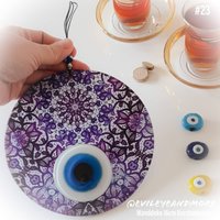 Nazarboncuk, Nazar-Amulett, Mati, Wanddeko, Wandbehang, #23 von Evileyeandmore