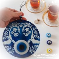 Nazarboncuk, Nazar-Amulett, Mati, Wanddeko, Wandbehang, #24 von Evileyeandmore