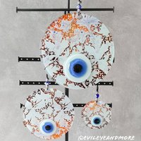 Nazarboncuk, Nazar-Amulett, Mati, Wanddeko, Wandbehang, Mataki, Ojosturcos, Geschenkideen, Einrichtung, Deco, #45, #46 von Evileyeandmore