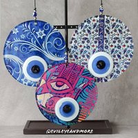 Nazarperle, Amulett, Nazarboncuk, Wandbehang, Wanddeko, Tischdeko, Nazar, Mataki, Ojosturcos, Ojitosturcos, Geschenkideen, #19, #33, #35 von Evileyeandmore
