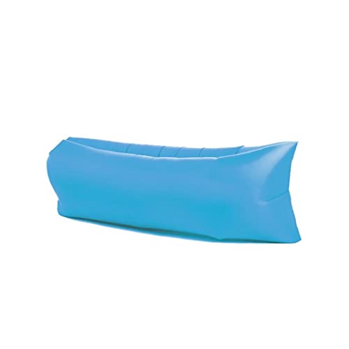 Evimstil Aufblasbares Sofa, Wasserdichtes Luftsofa, Sofa Aufblasbar Reißfestem Gewebe von bis zu 200kg, Tragbares Wasserdichtes Aufblasbare, Air Lounger für Camping, Park, Strand, Hinterhof(blau) von Evimstil