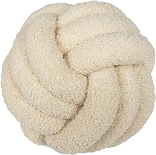 Evimstil Plüsch-Kisse Knotenkissen Knot Kissen Kopf-Kissen Inkl Füllung Nordische Kleines Deko-Kissen Bett Zimmer Dekor Spielzeug Geknotetes Kissen für Sofa Bett Dekorativ,Beige,28cm von Evimstil