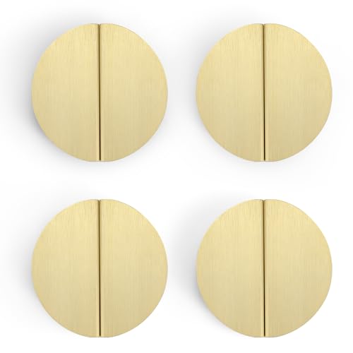 Evionlin Schubladengriffe, goldfarben, 6,4 cm, 8 Stück (halbrund, gebürstetes Messing, halbmondförmig, Schrankgriffe, halbrunde Knäufe mit Schrauben, für Küchenschrank, Schlafzimmer, Möbeltür) Evionlin Schubladengriffe, goldfarben, 6,4 cm, 8 Stück (halbrund, gebürstetes Messing, halbmondförmig, Schrankgriffe, halbrunde Knäufe mit Schrauben, für Küchenschrank, Schlafzimmer, Möbeltür) von Evionlin