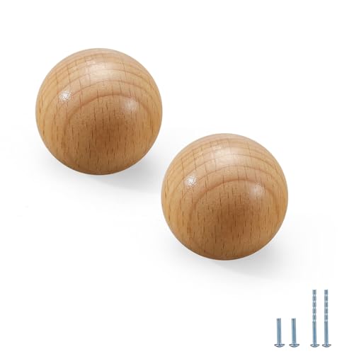 Evionlin Schubladenknöpfe aus Holz, klein, 4 Stück von Evionlin