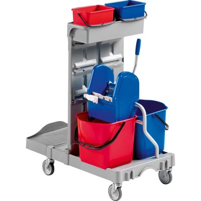 Reinigungswagen Poly II 970 x 680 x 1110mm 2x15l von Evo-products