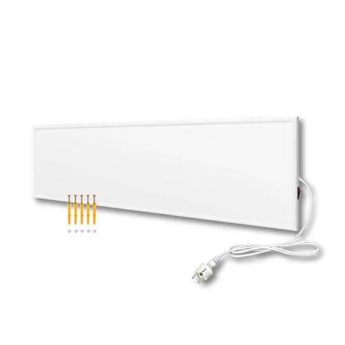 EVOKOR Infrarotheizung 170W, Infrarot Heizung Heizplatte Heizkörper Heizpaneel, Infarotheizkoerper Wandmontage mit Überhitzungsschutz, Wandheizung Elektrisch, Elektroheizung Energiesparend-920*220mm von Evokor