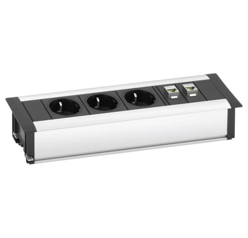 Evoline 3fach Einbau-Steckdosenleiste Data Dock Small 159610001000 Steckdosenleiste, erhöhter Berührungsschutz, versenkbar Evoline 3fach Einbau-Steckdosenleiste Data Dock Small 159610001000 Steckdosenleiste, erhöhter Berührungsschutz, versenkbar von Evoline