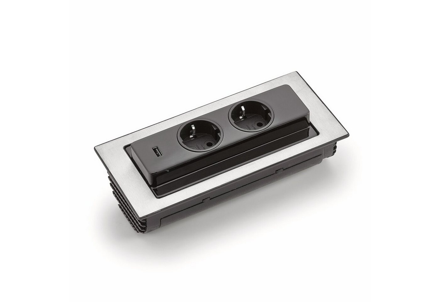 Evoline Evoline® BackFlip USB A Steckdosenelement Ladestation Mehrfachsteckdose von Evoline