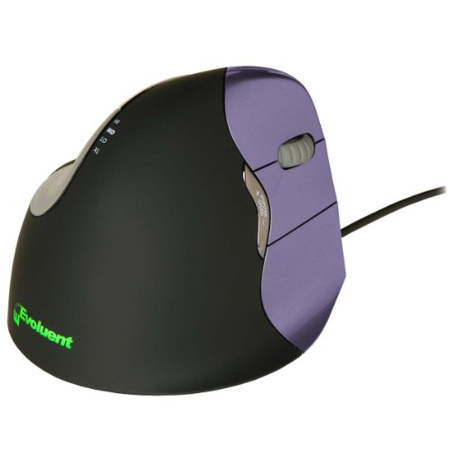 Evoluent Vertikale Maus, 4 kleine PC-Maus, PC/Mac, 2 Wege von Evoluent