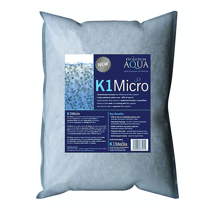 K1 Micro Moving Bed Filtermedium 50 Liter von Evolution Aqua