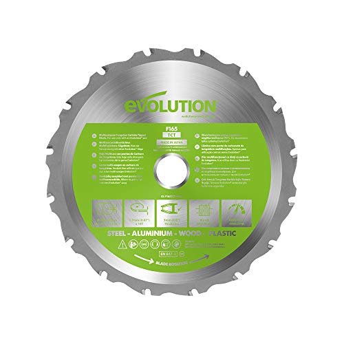 Evolution Elektrowerkzeuge - FURY Mehrzweck-Sageblatt 165 mm mit Wolframkarbidbeschichtung von Evolution Power Tools