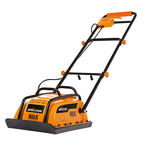 Evolution Power Tools Hulk Elektro Elektro-Vibrationsstampfer, Rüttler, rüttelplatte - Ideal zum Nivellieren von Gehwegen, Vorbereiten von Kunstrasenflächen, Terrassen, Blockarbeiten, Sand, Erde von Evolution Power Tools