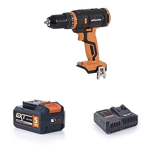 Evolution Power Tools R13CMB-Li Akku-Kombi-Bohrschrauber mit 8 Ah Akku + Ladegerät im Bundle von Evolution