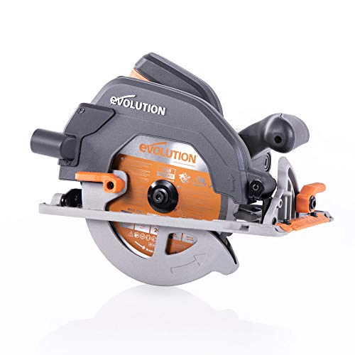 Evolution Power Tools 027-0003C Evolution Elektrowerkzeuge-R185CCS Mehrzweck-Kreissäge, 185 mm 230 V, 1600 W von Evolution