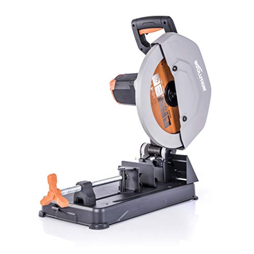 Evolution R355CPS Kappsäge Kapp-Zug-Gehrungssäge 2200 W | inkl. Ø 355 mm HM-Sägeblatt Multi-Material-Schneiden Holz, Aluminium, Stahl, Kunststoff | Schnittleistung von 120 x 120 mm | 0-45˚ Gehrung Evolution R355CPS Kappsäge Kapp-Zug-Gehrungssäge 2200 W | inkl. Ø 355 mm HM-Sägeblatt Multi-Material-Schneiden Holz, Aluminium, Stahl, Kunststoff | Schnittleistung von 120 x 120 mm | 0-45˚ Gehrung von Evolution Power Tools