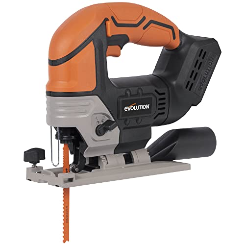 Evolution Power Tools R90JGS-Li Akku-Stichsäge – 5 Mehrzweck-Sägeblätter im Lieferumfang enthalten von Evolution Power Tools