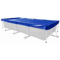 Evolution - Abdeckplane Rechteck 600x300 cm Blau mit Übermaß Sommer & Winter Pool Schwimmbad von Evolution