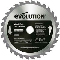 Evolution 180 mm / 30 Zähne TCT Widia-bestücktes Sägeblatt zum Holzschneiden für Kettensägen von Evolution