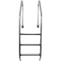 3W Einbauleiter weit 3-stufig V2A Edelstahl Pool Handlauf - Evolution von Evolution