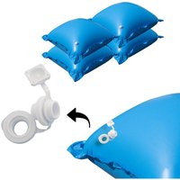 Evolution - 4 Poolkissen Luftkissen für Winter Abdeckung Luftpolster Pool mit Ösen - Set - blau von Evolution