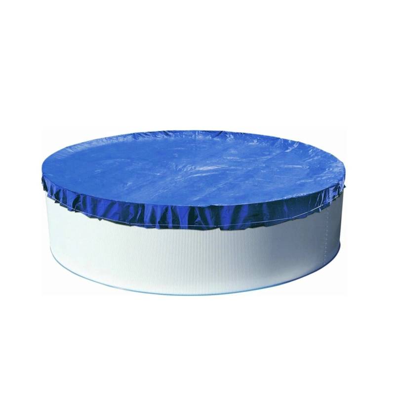 Evolution Abdeckplane Rund 550cm Blau mit Übermaß Sommer Winter Pool Schwimmbad von Evolution