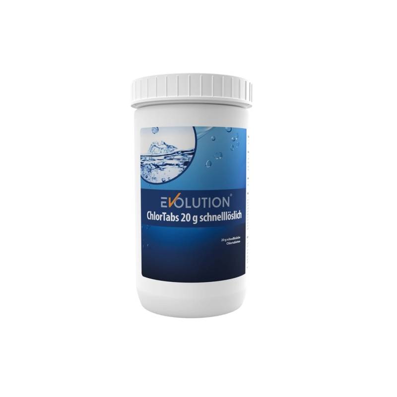 Evolution ChlorTabs 1 kg Schnelllösliche 20 g Tabletten Desinfektion Schwimmbad von Evolution