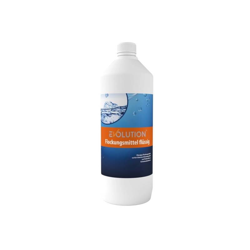 Evolution Flockungsmittel Flüssig 1 Liter Entfernt Trübungen Schmutz Pool von Evolution