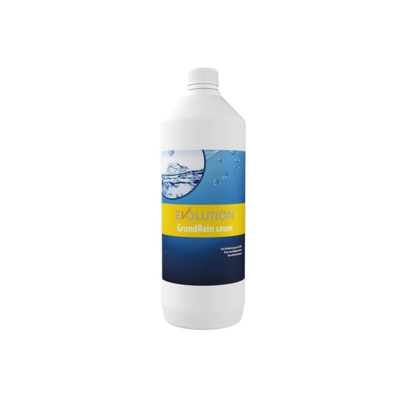 Evolution GrundRein Sauer 1 Liter Gegen Kalk Rost Schmutz Säurebeständig Pool von Evolution