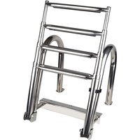 Evolution - Poolleiter für teilversenkte Becken mit Plattform 1+5 Stufen V2A von Evolution