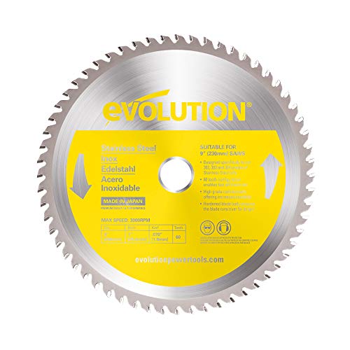 Evolution Power Tools 230BLADESS Sägeblatt aus Edelstahl, 22,9 x 60 Zähne von Evolution Power Tools