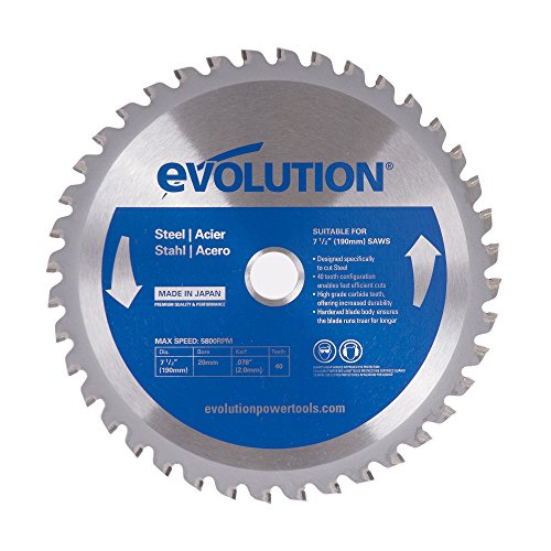 Evolution Power Tools 7-1/2BLADEST Stahl-Sägeblatt, 19,8 cm x 40 Zähne von Evolution Power Tools
