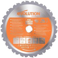 Evolution RAGE 185 mm / 20 Zähne TCT Mehrzweck-Hartmetallsägeblatt für Kettensägen Evolution RAGE 185 mm / 20 Zähne TCT Mehrzweck-Hartmetallsägeblatt für Kettensägen von Evolution