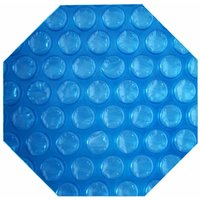 Evolution - Solarplane Achteck 300cm light-blue 400µm Erwärmung Solarfolie Isolierung Pool von Evolution